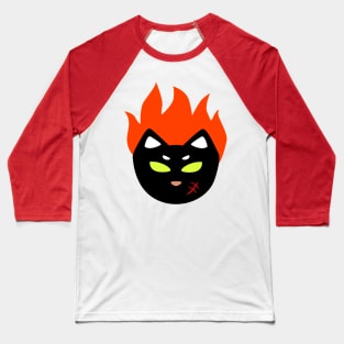 fiery cat Baseball T-Shirt